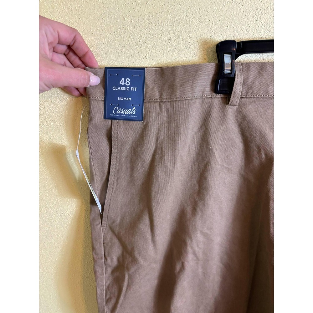 NWT‎ New RoundTree & Yorke Casual Big Man Shorts Men's Size 48 - Picture 2 of 5